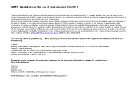 NHST Guidelines for the use of heel elevators Feb 2011