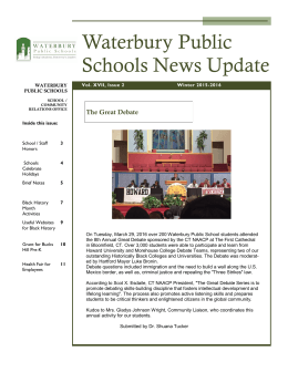 Waterbury Public Schools News Update