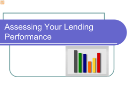 Assessing Your Own Lending Performance