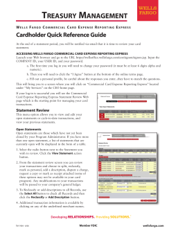Cardholder Reconciliation Instructions