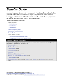 Employee Benefits Guide (Jan. 2013)