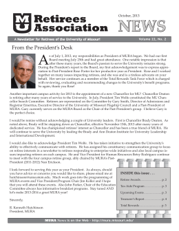 October 2013 - MU Retirees Association