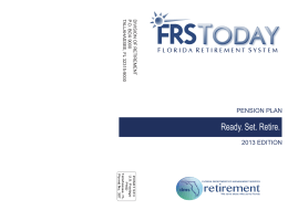 FRS Ready.Set. Retire - Volusia County Schools
