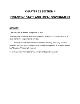 chapter 25 section 4 financing state and local government