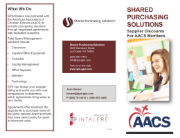 SPS/AACS Trifold - Shared Purchasing Solutions