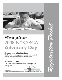 2008 NYS SBGA Advocacy Day