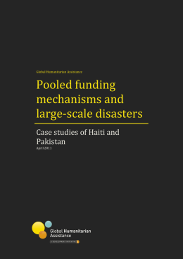 Pooled funding mechanisms and large