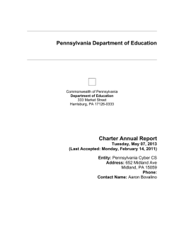 Annual Report 2011-2012 - The Pennsylvania Cyber Charter School