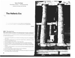 The Hellenic Era