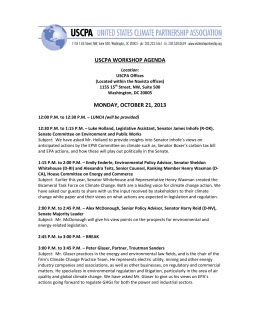 view agenda - The United States Climate Partnership Association