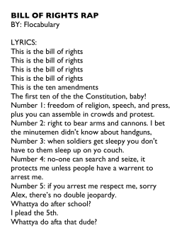 BILL OF RIGHTS RAP BY: Flocabulary LYRICS: This is the bill of