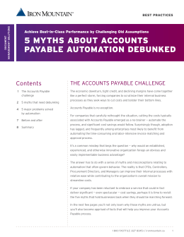 5 myths about accounts payable automation debunked