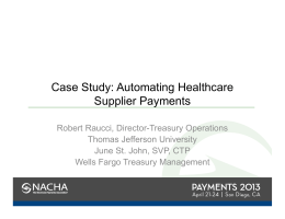 Case Study: Automating Healthcare Supplier Payments