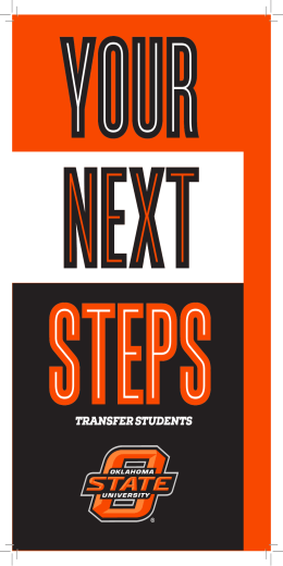 YOUR NEXT STEPS - Office of Undergraduate Admissions