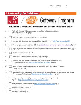 Student Checklist: What to do before classes start