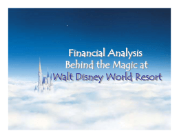 Presentation: Financial Analysis Behind the Magic at Walt Disney