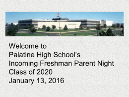 Incoming Freshman Parent Night