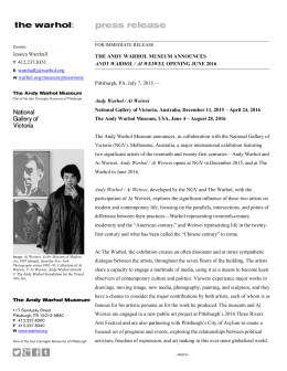 PDF Release - Andy Warhol Museum