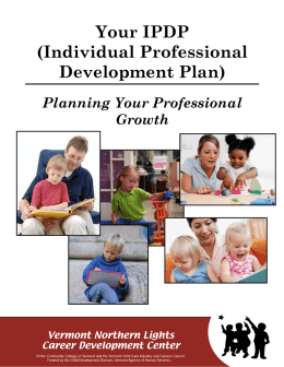 Your IPDP (Individual Professional Development Plan)