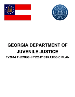 DJJ Agency Strategic Plan - Georgia Department of Juvenile Justice