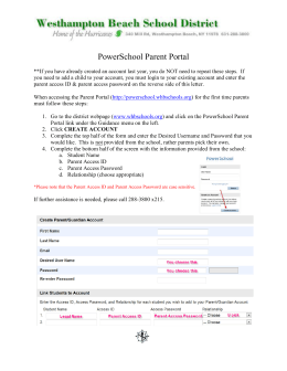 PowerSchool Parent Portal - Westhampton Beach School District