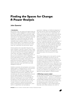 Finding the Spaces for Change: A Power Analysis