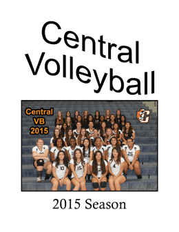 Media Guide 2015 - Central Volleyball