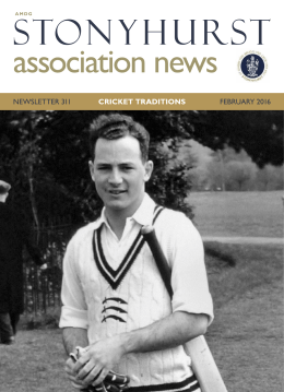 newsletter 311 CRICKET TRadITIONS february 2016