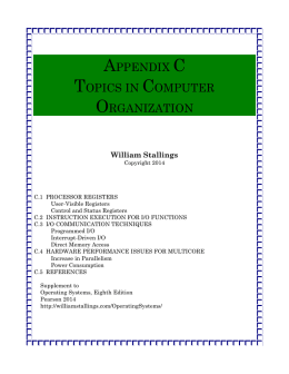 appendix c topics in computer organization