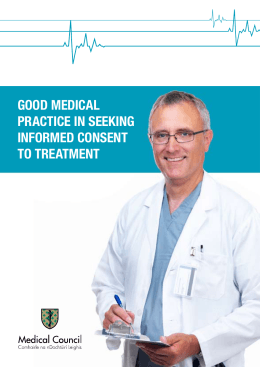 good medical practice in seeking informed consent to treatment