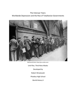 The Interwar Years: Worldwide Depression and the Rise of