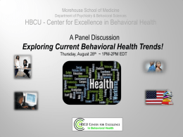 Presentation - HBCU Center for Excellence