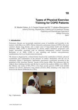 Types of Physical Exercise Training for COPD Patients