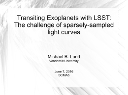 Transiting Exoplanets with LSST: The challenge of sparsely