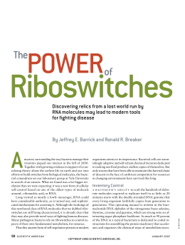 The Power of Riboswitches