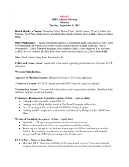 DRAFT RIEEA Board Meeting Minutes Tuesday, September 8, 2015