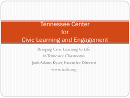 Tennessee Center for Civic Learning and Engagement