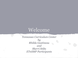 Tennessee Curriculum Center by Sheri Stilts and Rhilda Gastineau