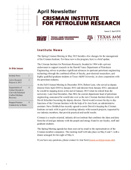 Crisman Institute for Petroleum Research