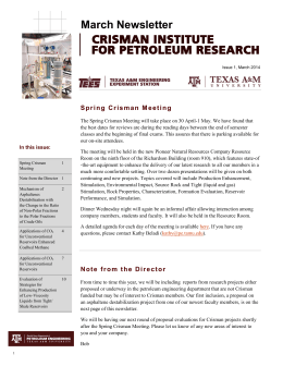 Crisman Institute for Petroleum Research