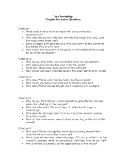 Tuck Everlasting Chapter Discussion Questions