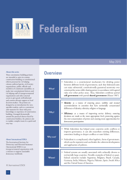 Federalism - ResearchGate