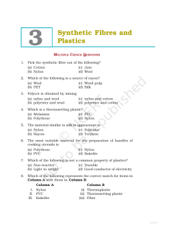 Chapter 3 Synthetic fibres and plastics.pmd