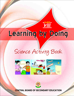 Science Activity for Class VIII