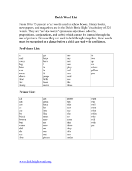 Dolch Word List - AAC Language Lab