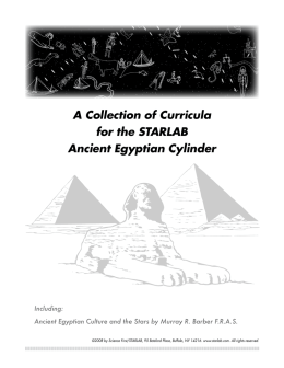 A Collection of Curricula for the STARLAB Ancient Egyptian Cylinder