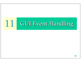 GUI Event Handling