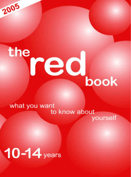 Red Book - Talking About Reproductive and Sexual Health Issues