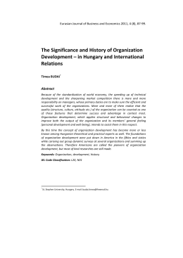The Significance and History of Organization Development – in