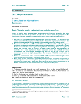 SCF Associates Ltd - Independent Audit of Spectrum Holdings